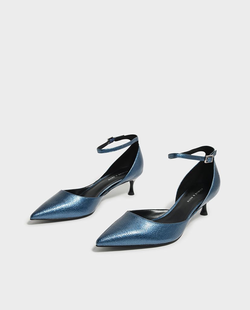 CHARLES & KEITH - Giày cao gót mũi nhọn Bronze Metallic