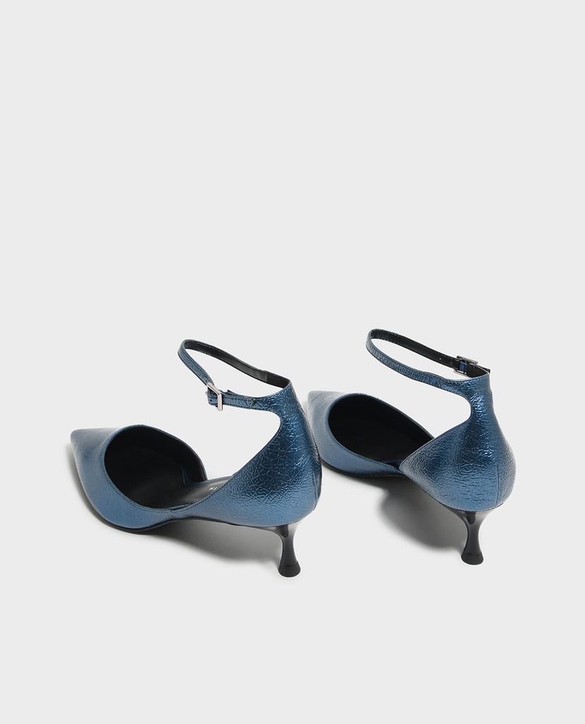 CHARLES & KEITH - Giày cao gót mũi nhọn Bronze Metallic