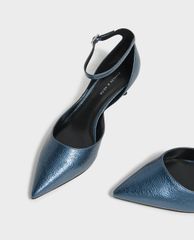 CHARLES & KEITH - Giày cao gót mũi nhọn Bronze Metallic