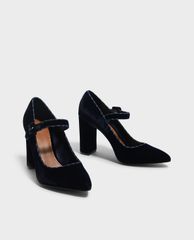 CHARLES & KEITH - Giày cao gót mũi nhọn đế trụ Block Heel