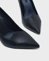 CHARLES & KEITH - Giày cao gót mũi nhọn Asymmetrical Topline Pumps