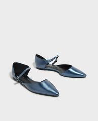 CHARLES & KEITH - Giày đế bệt nữ mũi nhọn Asymmetrical Pointed