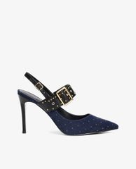 CHARLES & KEITH - Giày cao gót mũi nhọn đính hạt Studded