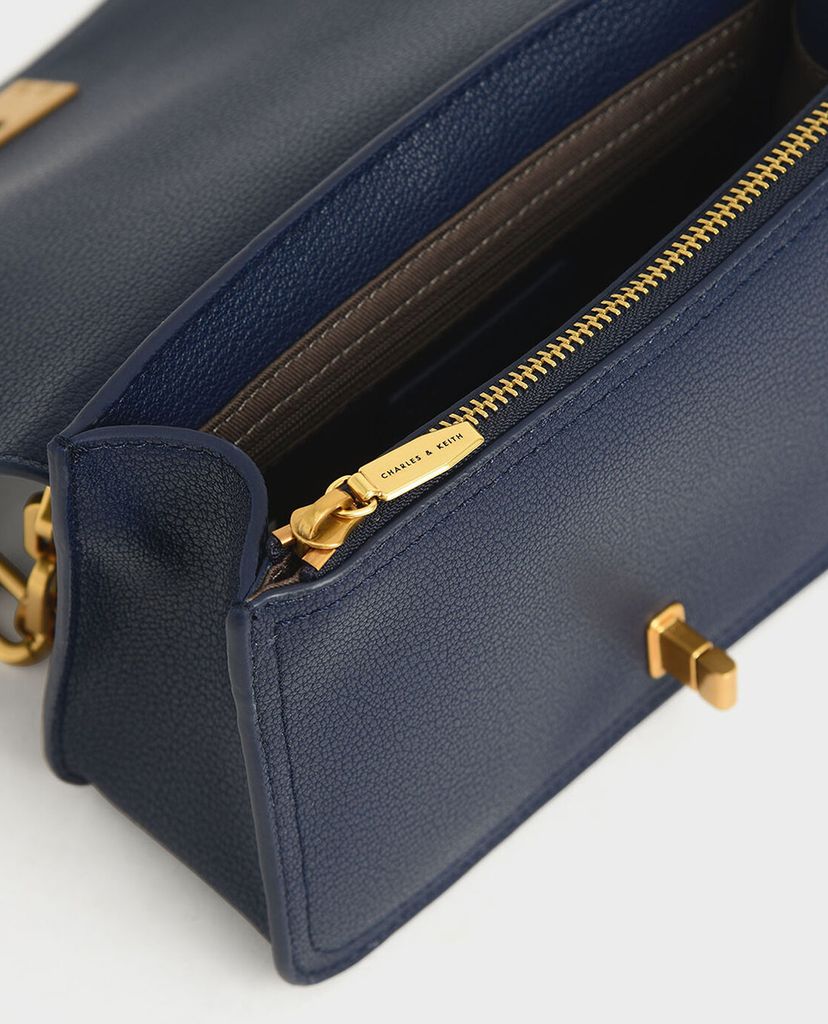 CHARLES & KEITH - Túi đeo chéo chữ nhật Chain Handle Crossbody