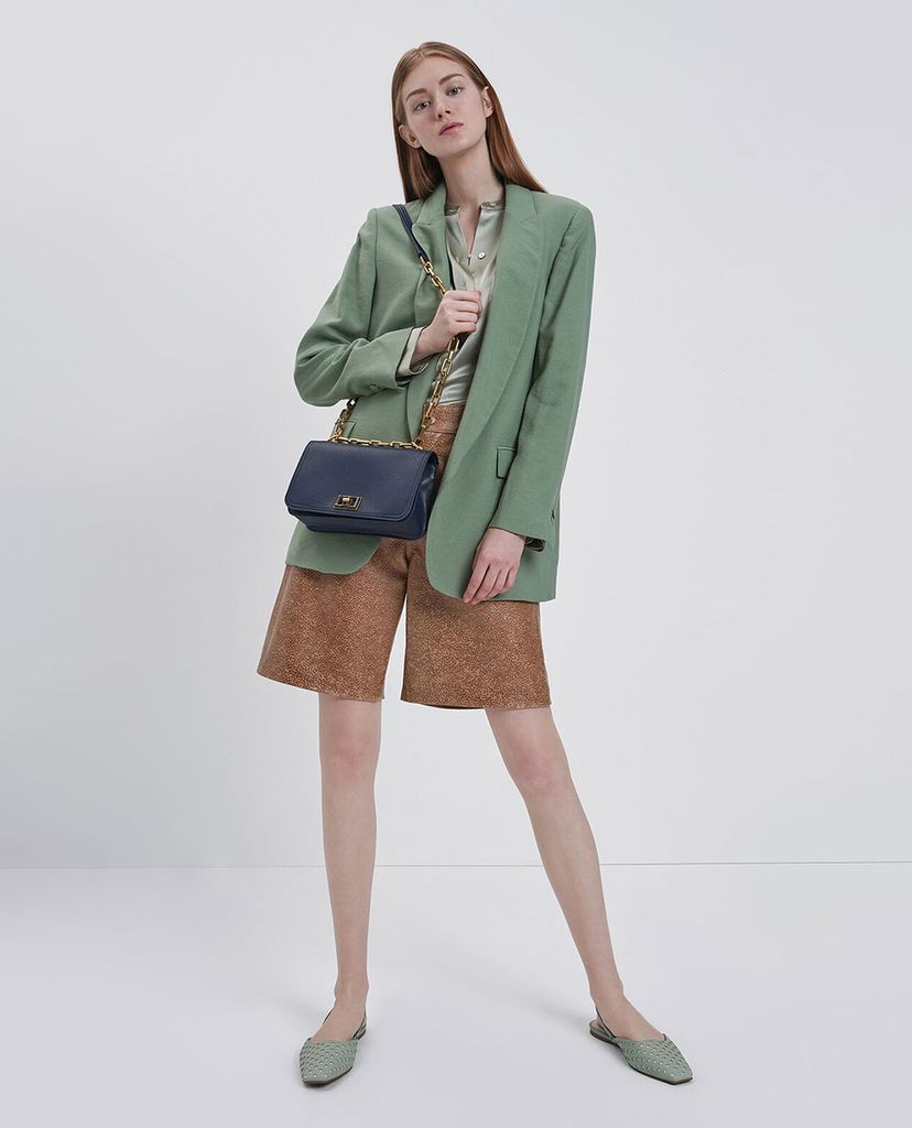 CHARLES & KEITH - Túi đeo chéo chữ nhật Chain Handle Crossbody