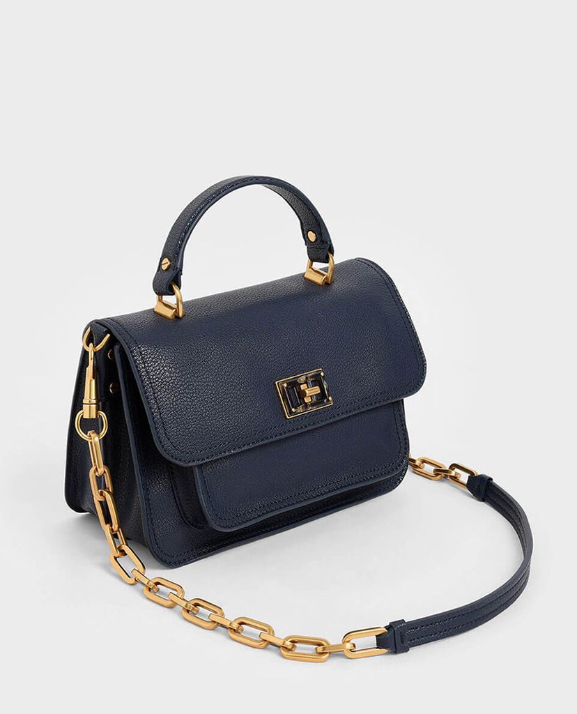 CHARLES & KEITH - Túi xách tay Resin Effect Buckle