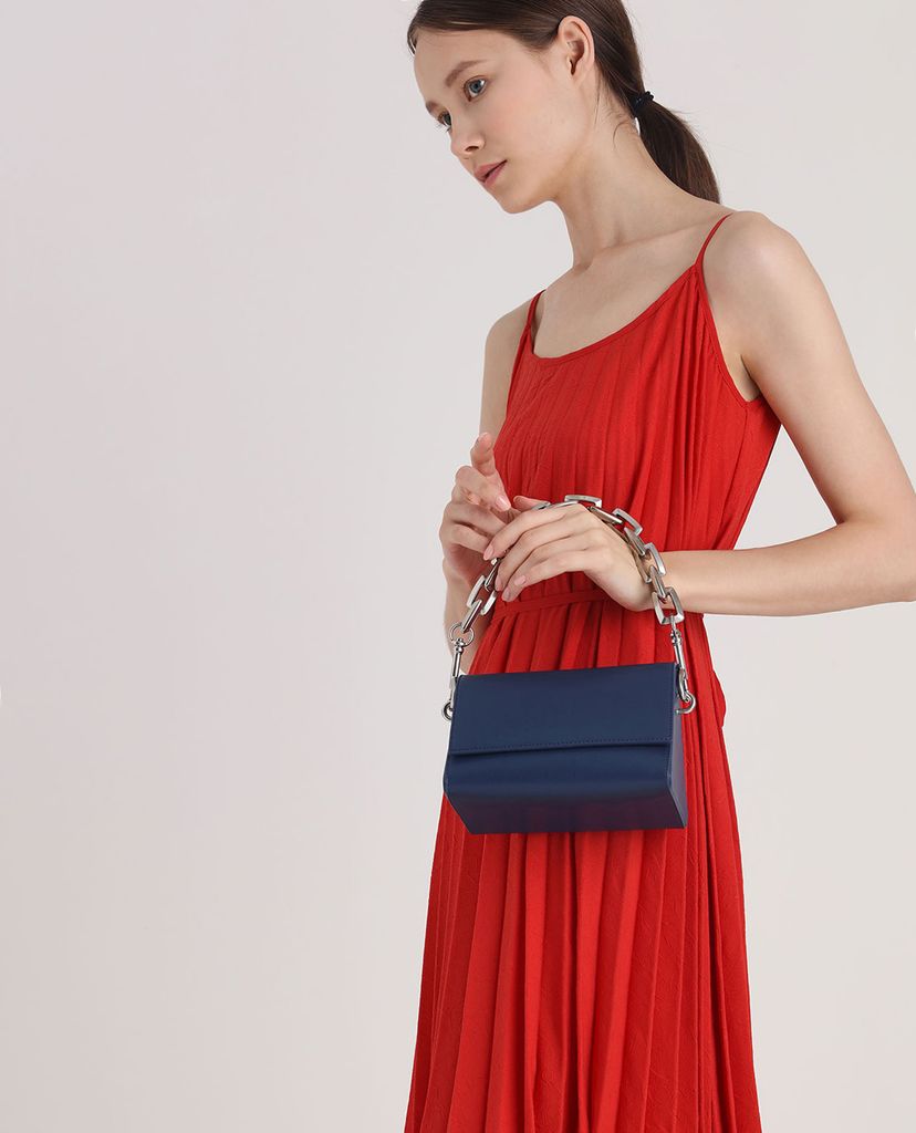 CHARLES & KEITH - Túi xách tay Chunky Chain Handle
