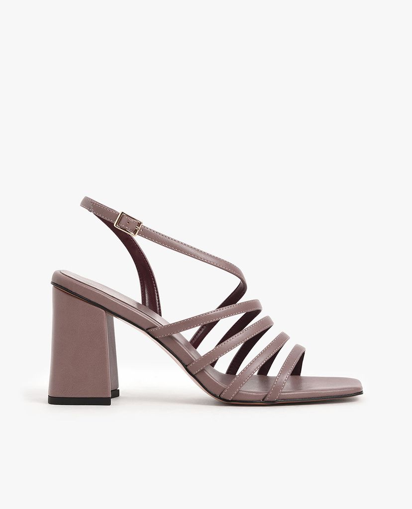 CHARLES & KEITH - Giày sandals cao gót Strappy Chunky