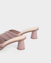 CHARLES & KEITH - Giày cao gót mũi nhọn Pleated Pointed Toe