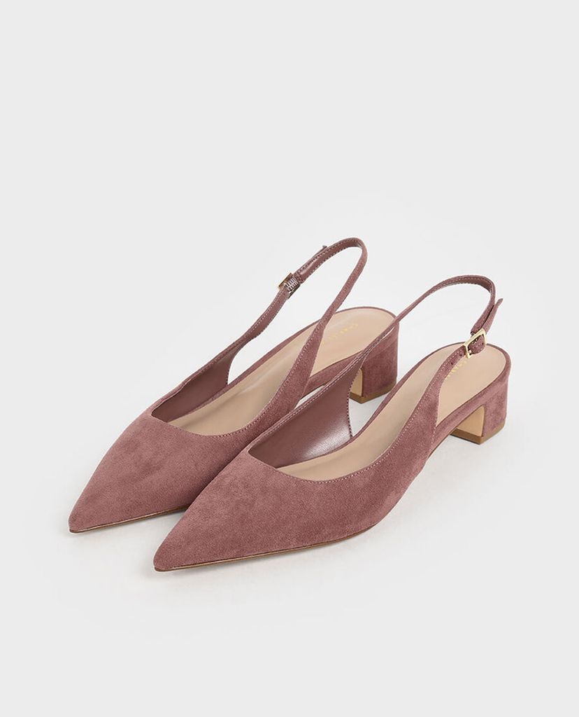 CHARLES & KEITH - Giày cao gót mũi nhọn Pointed Toe Slingback