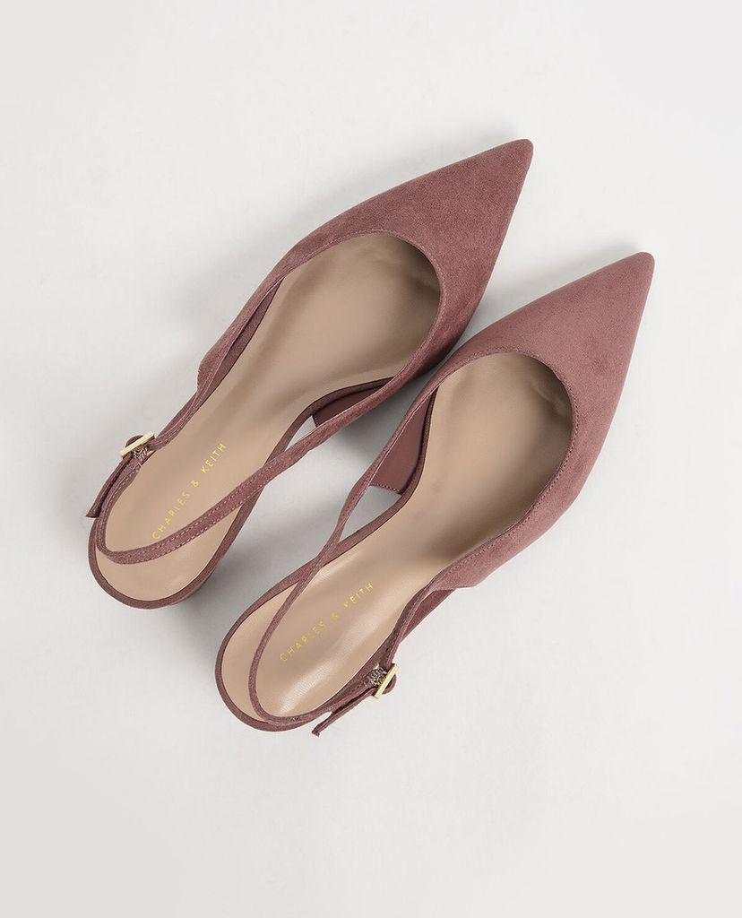 CHARLES & KEITH - Giày cao gót mũi nhọn Pointed Toe Slingback
