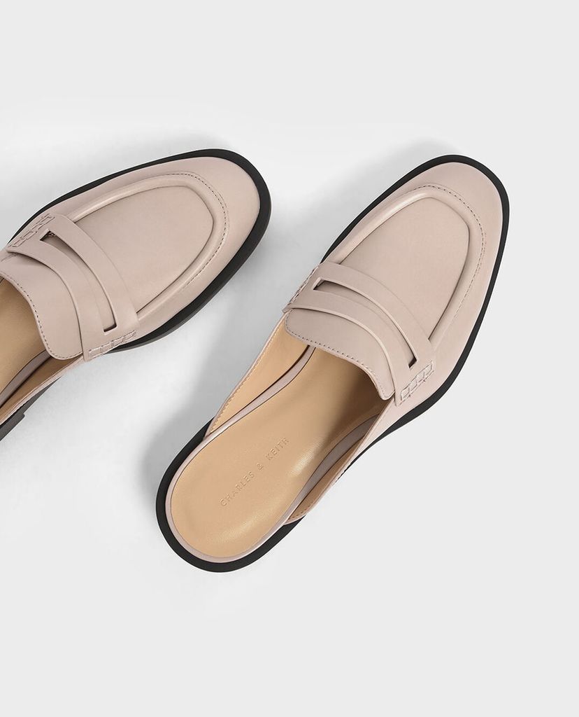 CHARLES & KEITH - Giày đế bệt nữ Penny Loafer