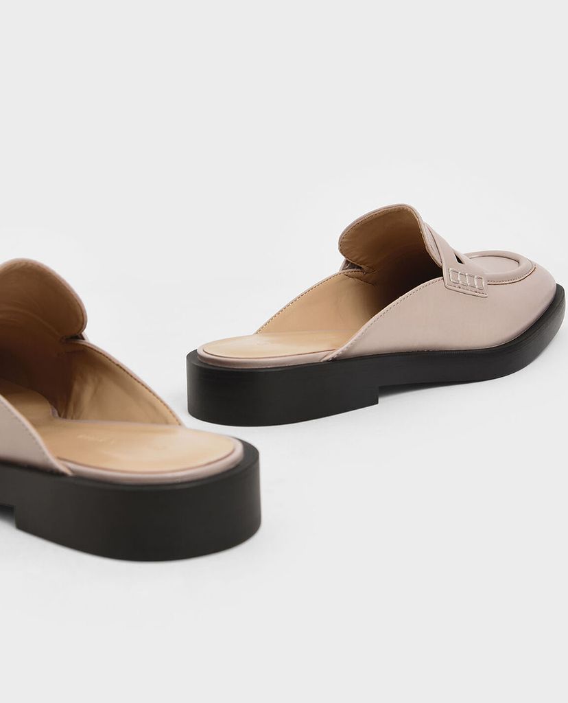 CHARLES & KEITH - Giày đế bệt nữ Penny Loafer