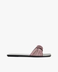 CHARLES & KEITH - Dép nữ quai ngang xếp nếp thời trang