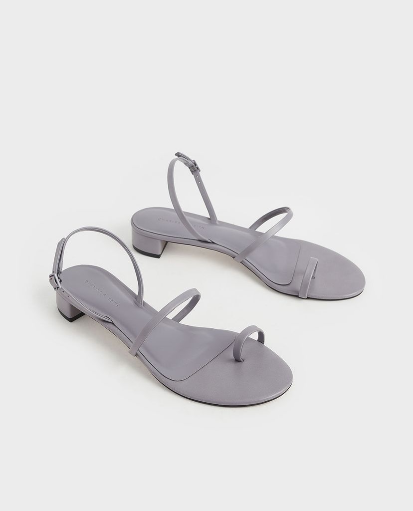CHARLES & KEITH - Giày sandal cao gót Toe Loop