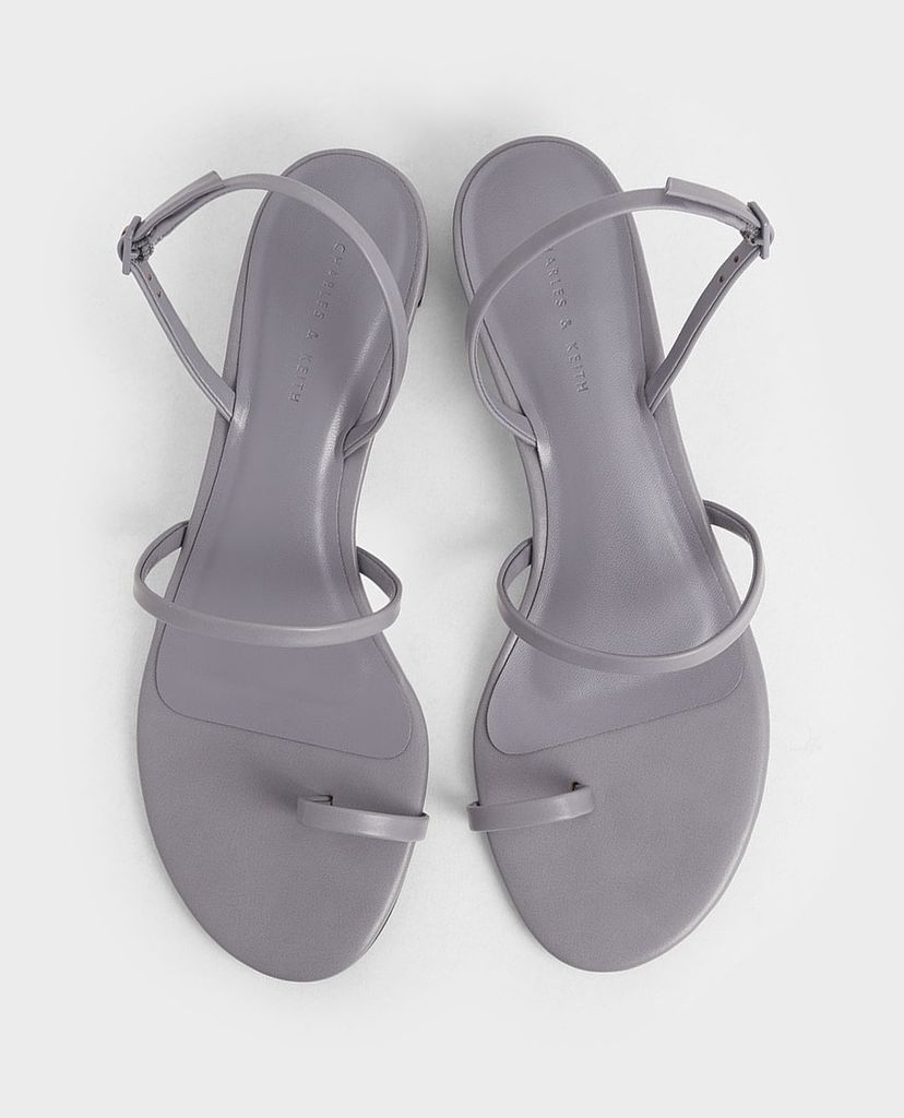 CHARLES & KEITH - Giày sandal cao gót Toe Loop