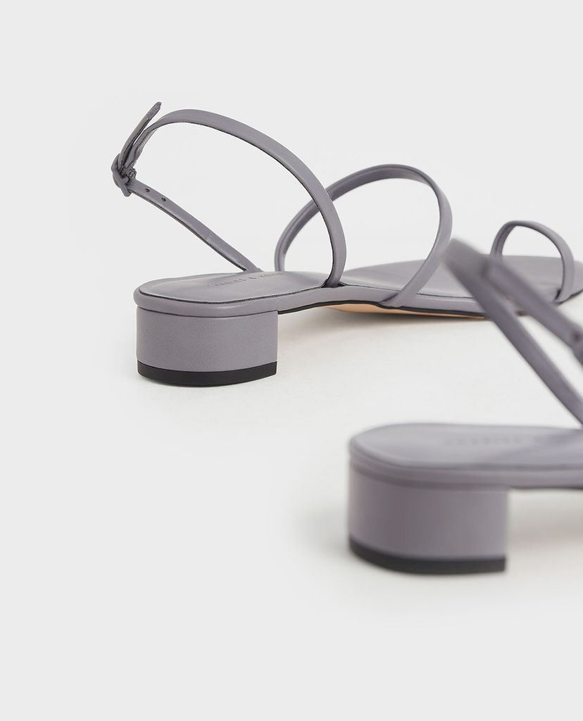 CHARLES & KEITH - Giày sandal cao gót Toe Loop