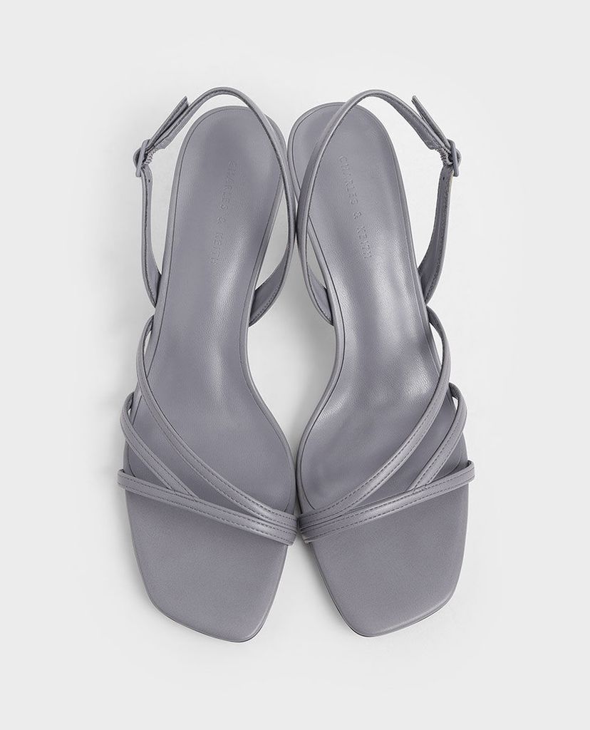 CHARLES & KEITH - Giày cao gót hở mũi Asymmetric Strappy