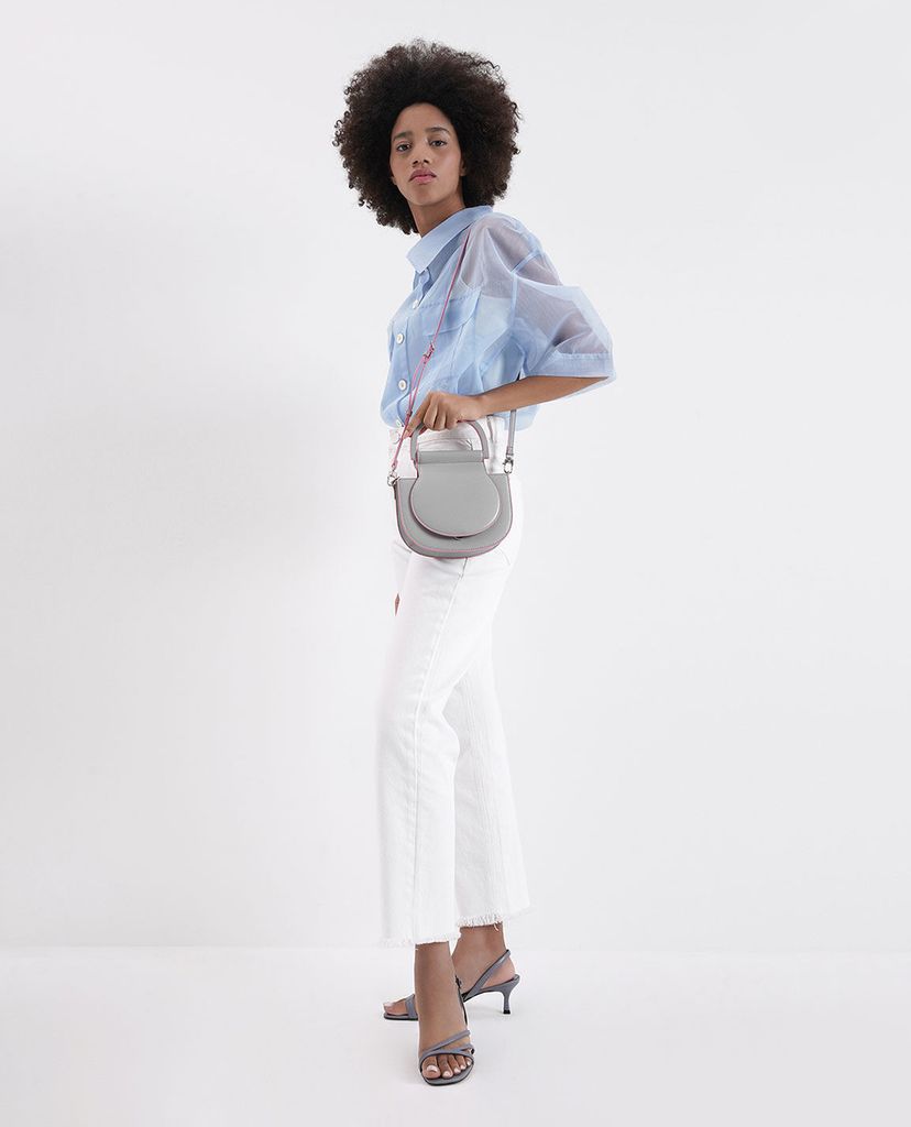 CHARLES & KEITH - Giày cao gót hở mũi Asymmetric Strappy