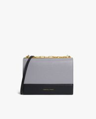 CHARLES & KEITH - Túi đeo chéo nữ chữ nhật Contrast Detail Boxy