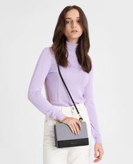 CHARLES & KEITH - Túi đeo chéo nữ chữ nhật Contrast Detail Boxy