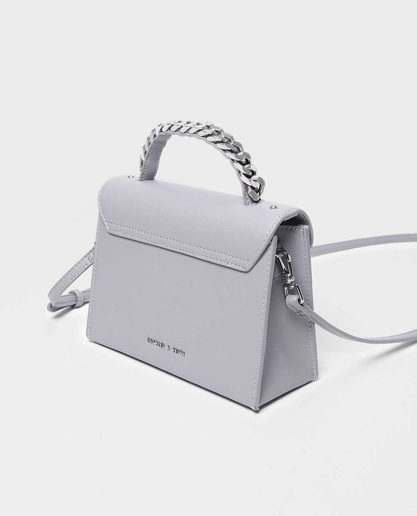 CHARLES & KEITH - Túi xách tay chữ nhật Bow Detail