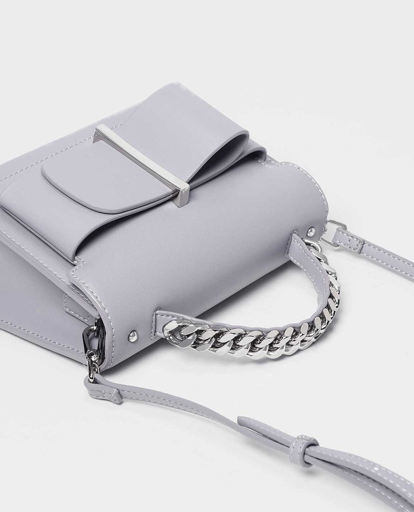 CHARLES & KEITH - Túi xách tay chữ nhật Bow Detail