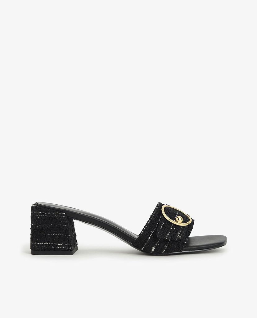 CHARLES & KEITH - Giày cao gót quai ngang đế vuông Ring Detail