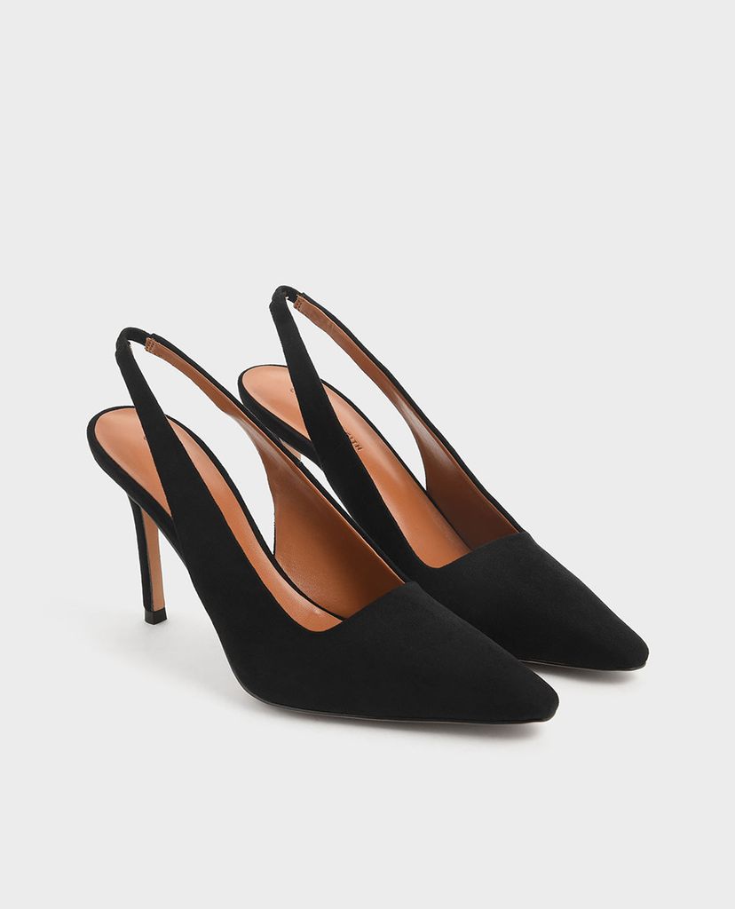 CHARLES & KEITH - Giày cao gót mũi nhọn Textured Stiletto