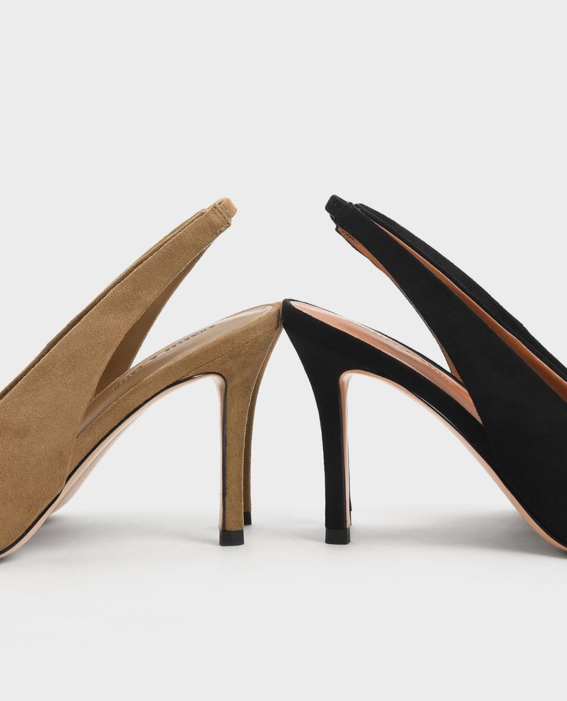 CHARLES & KEITH - Giày cao gót mũi nhọn Textured Stiletto