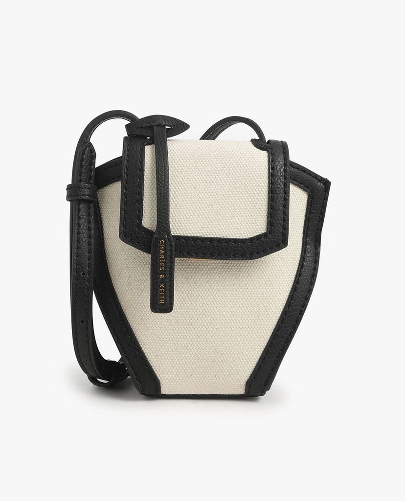 CHARLES & KEITH - Túi đeo chéo nữ đa giác Geometric