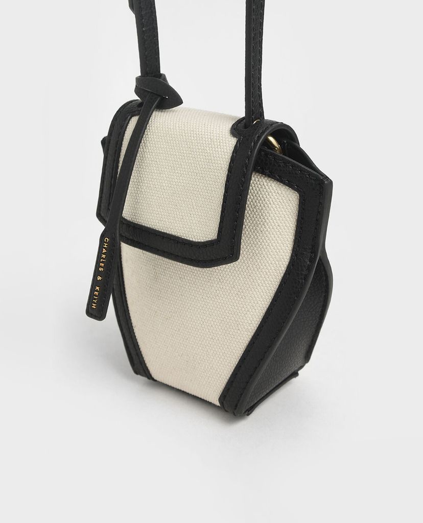 CHARLES & KEITH - Túi đeo chéo nữ đa giác Geometric