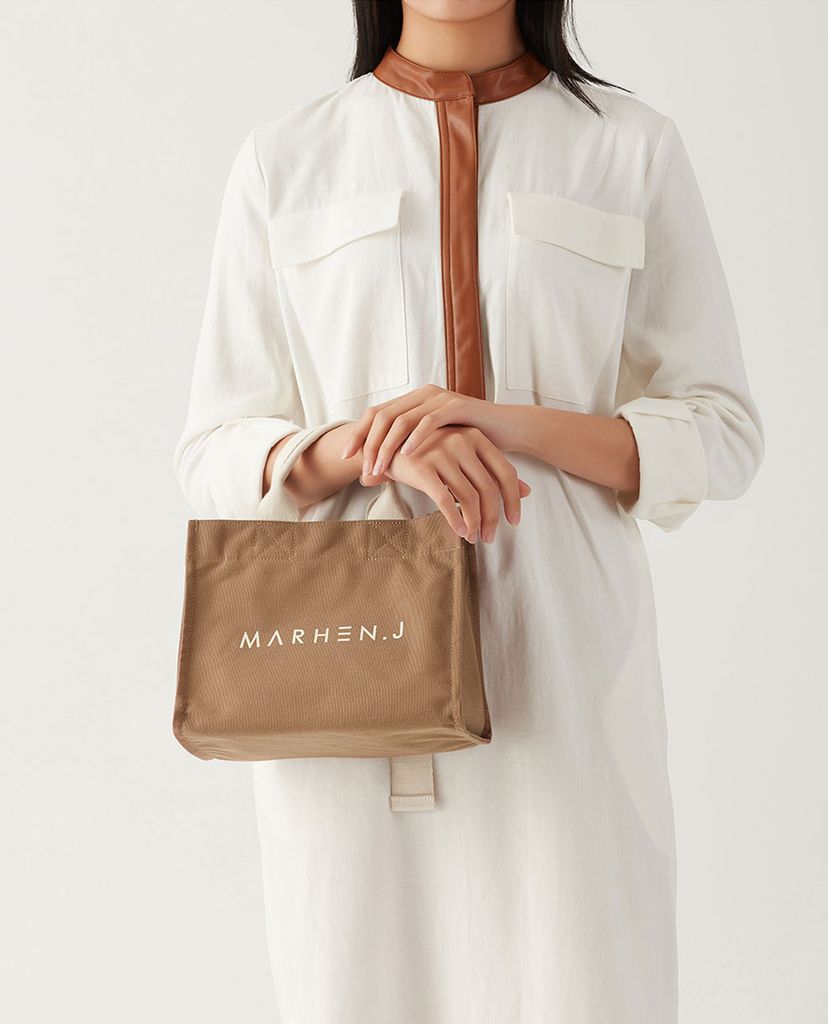 Marhen.J - Túi đeo vai chữ nhật vải bố Rico Mini