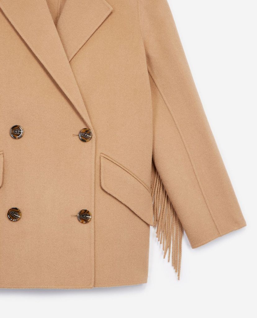 THE KOOPLES - Áo măng tô nữ Camel Wool Winter