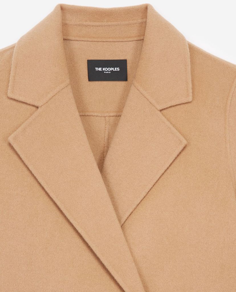 THE KOOPLES - Áo măng tô nữ Camel Wool Winter