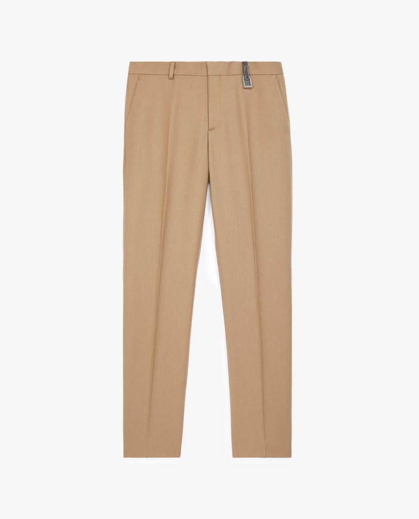 THE KOOPLES - Quần tây nam ống đứng Camel Coloured Wool
