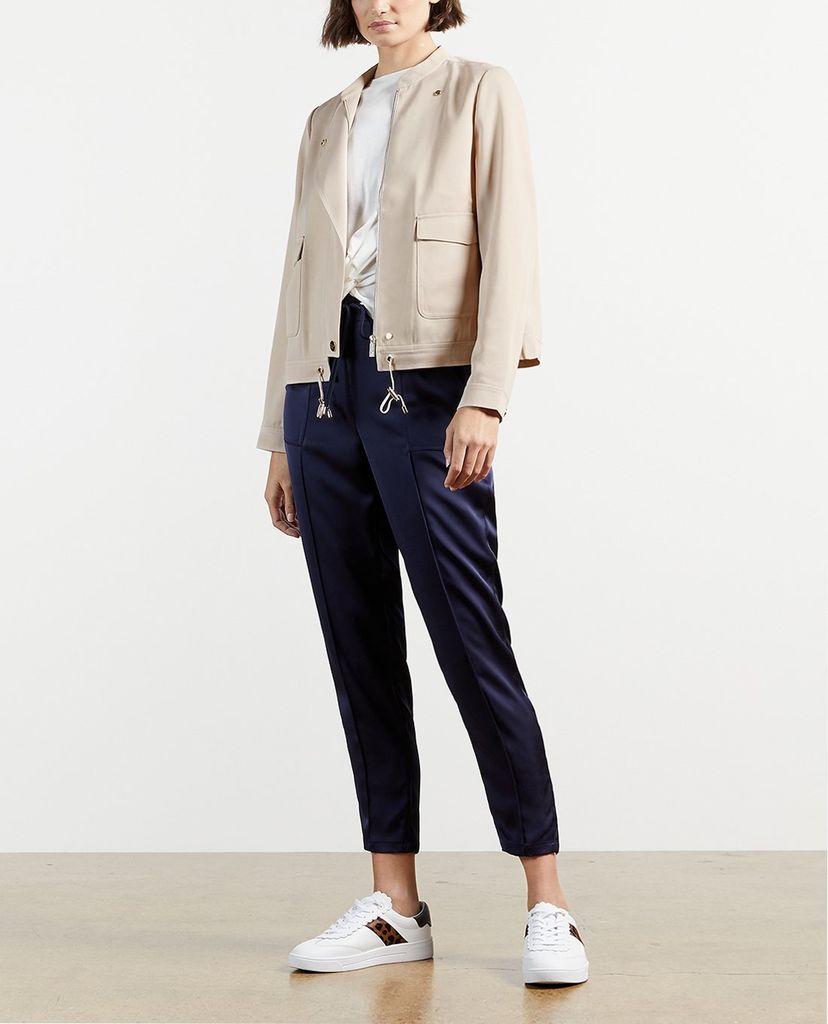 TED BAKER - Áo khoác kiểu nữ cổ trụ tay dài Farica