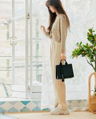 Marhen.J - Túi đeo vai chữ nhật vải bố New Rico Mini