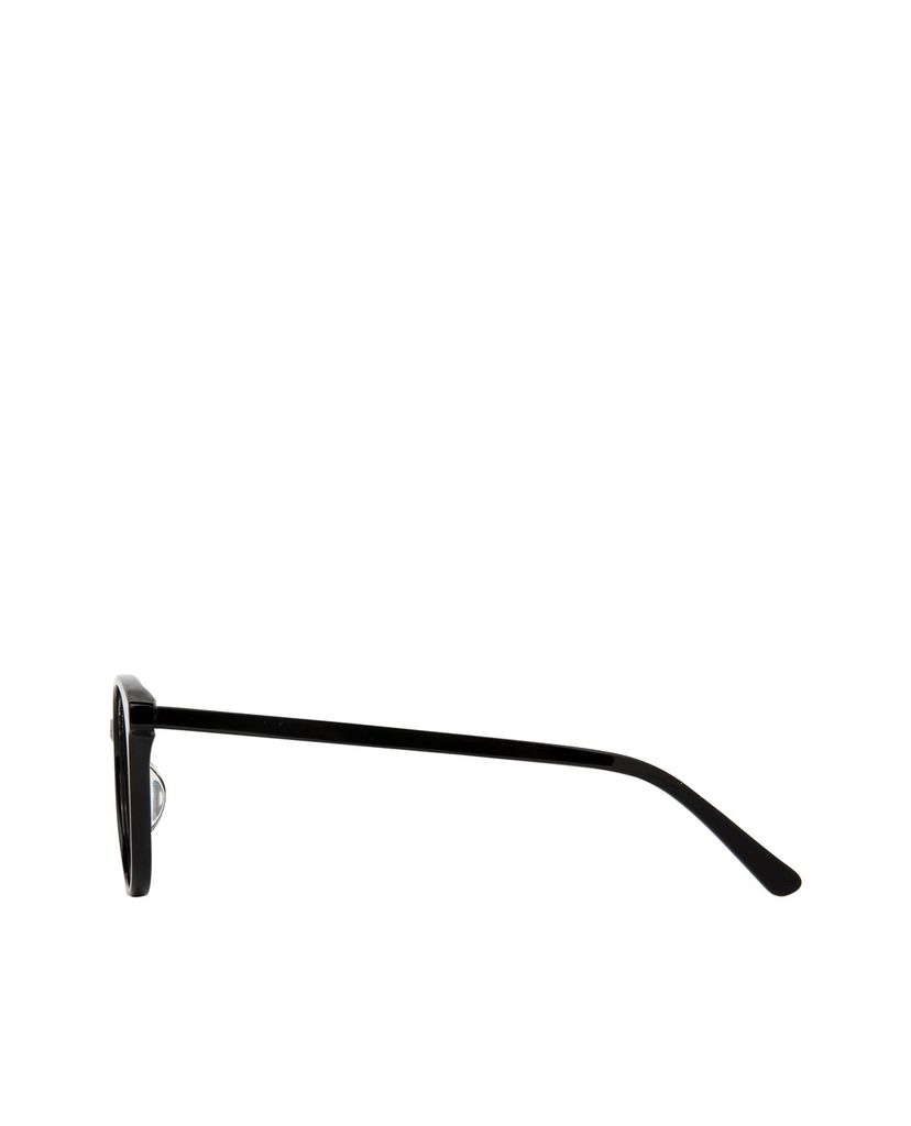aojo - Gọng kính bo tròn cao cấp Black Glasses