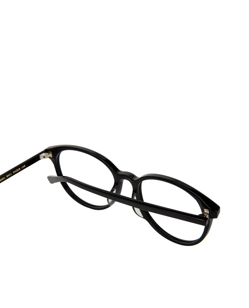 aojo - Gọng kính bo tròn cao cấp Black Glasses