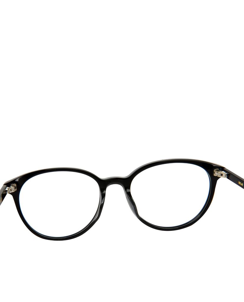 aojo - Gọng kính bo tròn cao cấp Black Glasses