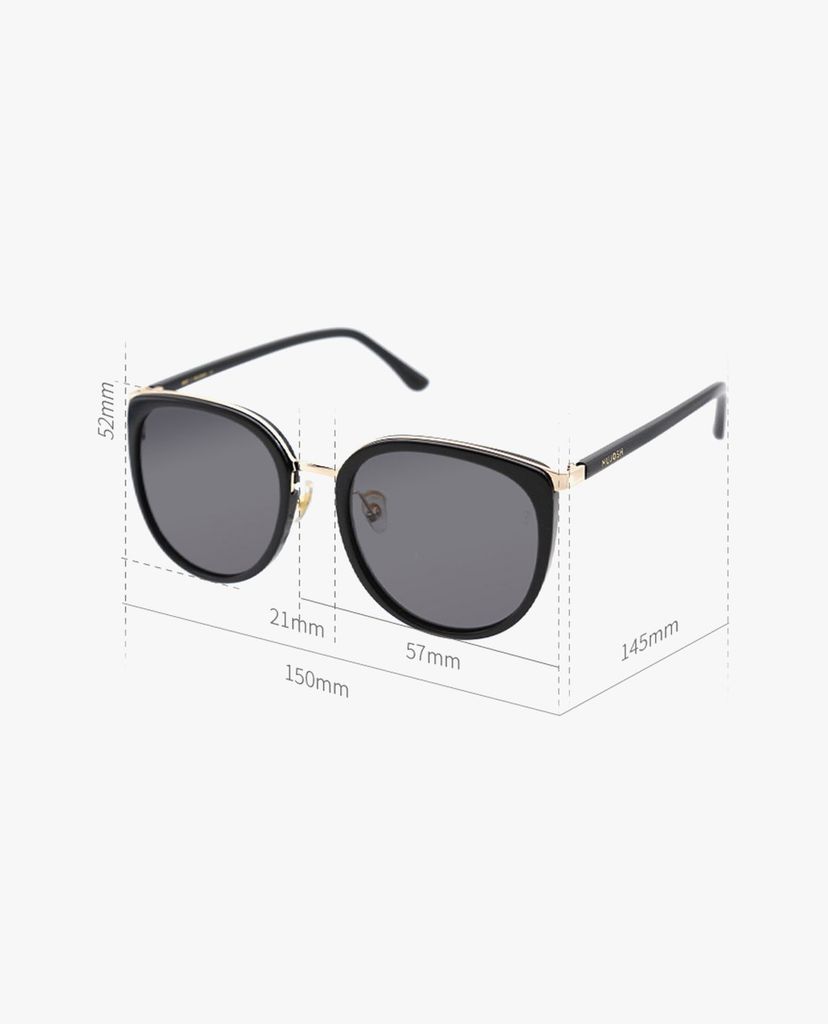 MUJOSH - Kính mát nữ gọng tròn thời trang Rectangle & Round