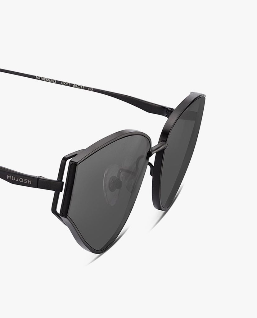 MUJOSH - Kính mát unisex gọng mắt mèo cá tính