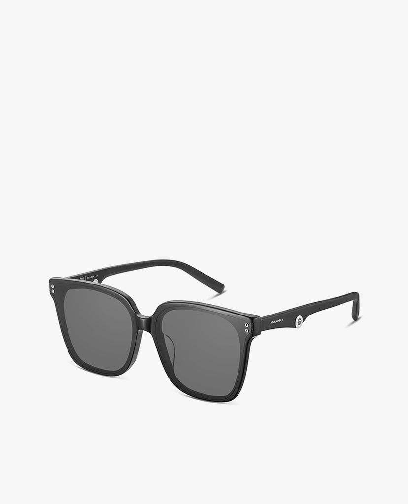 MUJOSH - Kính mát nam gọng vuông bản dày thời trang Rectangle & Round