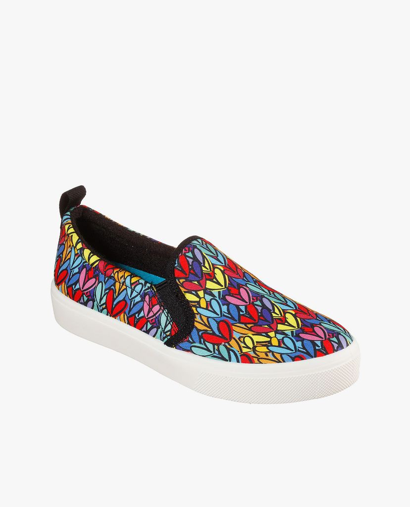 SKECHERS - Giày slip on nữ Skechers x JGoldcrown Poppy Heart in Love