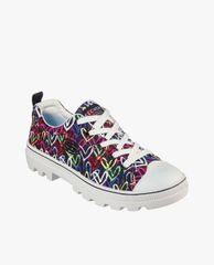 SKECHERS - Giày sneaker nữ Skechers x JGoldcrown Roadies Hashtag Love