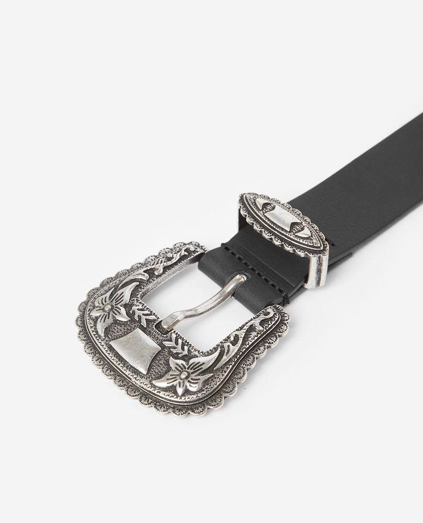 THE KOOPLES - Thắt lưng nữ bản vừa Western Metal
