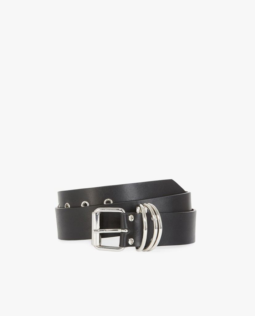 THE KOOPLES - Thắt lưng nữ bản vừa Leather Belt