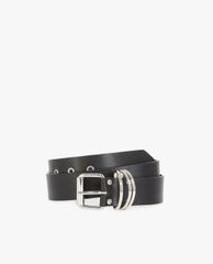THE KOOPLES - Thắt lưng nữ bản vừa Leather Belt