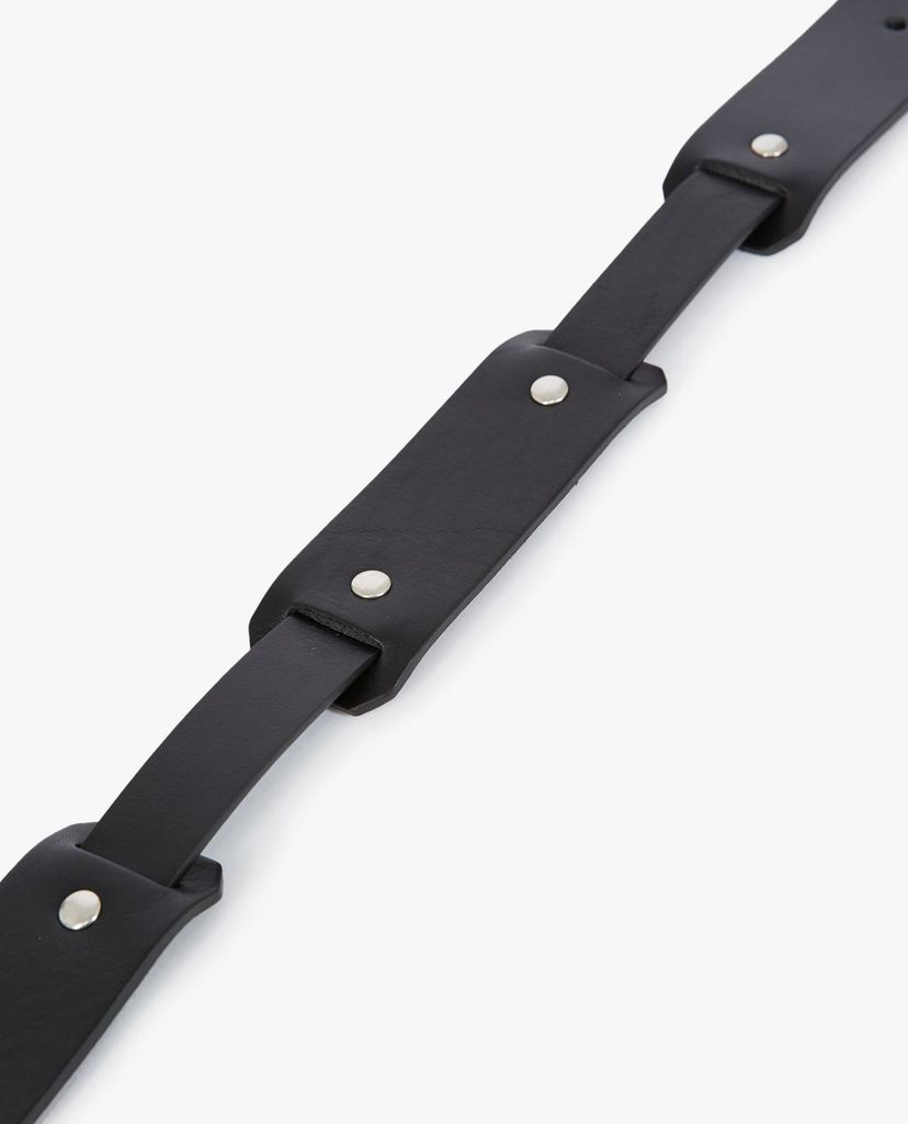 THE KOOPLES - Thắt lưng nữ bản rộng Press Studs